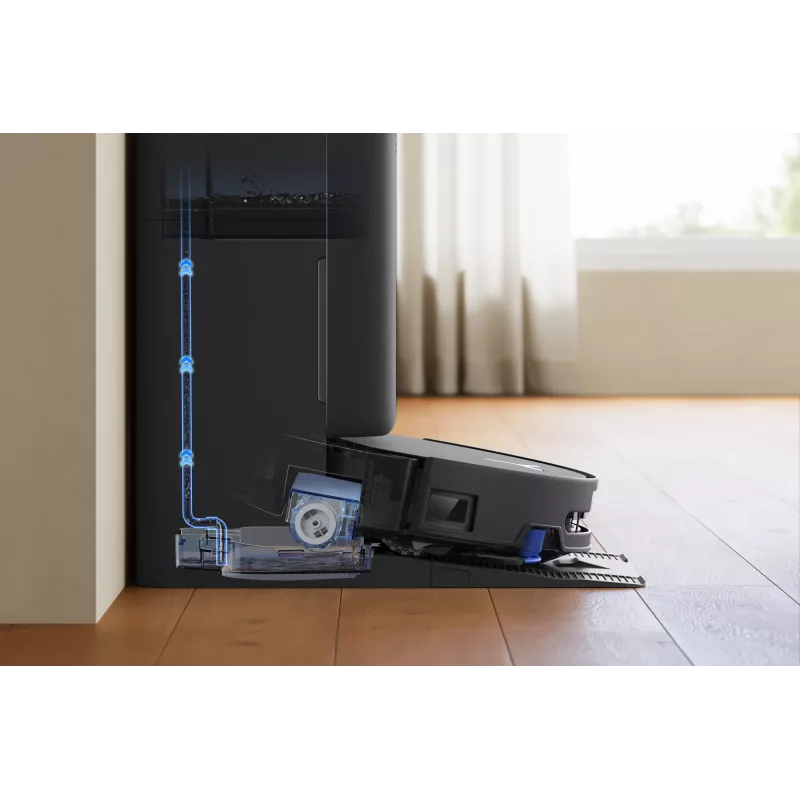 Robot vacuum Ecovacs DEEBOT T90 PRO OMNI — bagless 0.25 L dust bin, 350 min runtime, Li‑Ion 4000 mAh, black