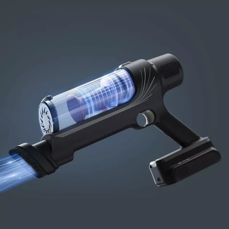 2-in-1 stick vacuum Rowenta RH6A35 — cordless lithium‑ion, 140 W, bagless cyclonic, purple/silver, LED brush