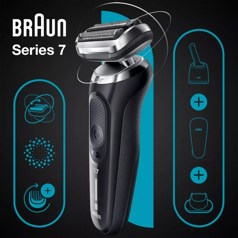 Braun Series 7 71-N7200cc Foil shaver Trimmer Black