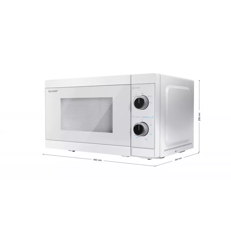 Sharp YC-MS01E-C microwave White Solo microwave Countertop 20 L 800 W