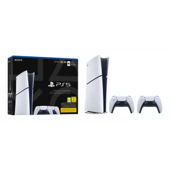 Gaming console Sony PlayStation 5 Slim Digital 825 GB SSD, Wi‑Fi, Bluetooth, HDMI 2.1, White/Black