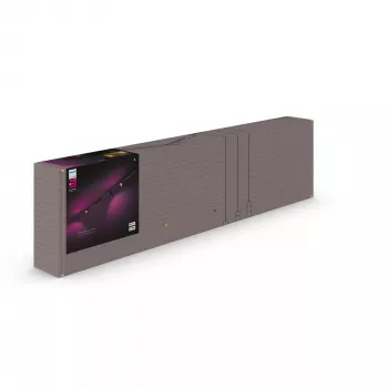Smart lighting spot Philips Hue White and colour ambience Perifo straight ceiling base kit 4 spots Bluetooth Black