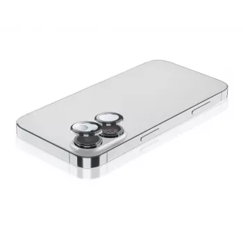 Cellularline Camera Lens Ring - iPhone 16/16 Plus Tempered glass for camera protection