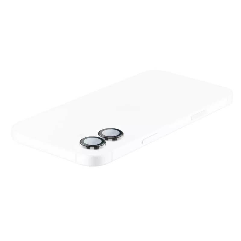 Cellularline Camera Lens Ring - iPhone 16/16 Plus Tempered glass for camera protection