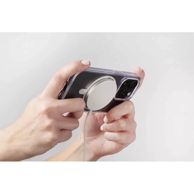 Cellularline Spin Mag - iPhone 16 Case with rotatable ring holder, compatible with Magsafe ecosystem