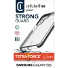 Cellularline Tetra Force Strong Guard - Galaxy S25 Ultra-protective, anti-shock flexible case with integrated Microban® antibacterial technology