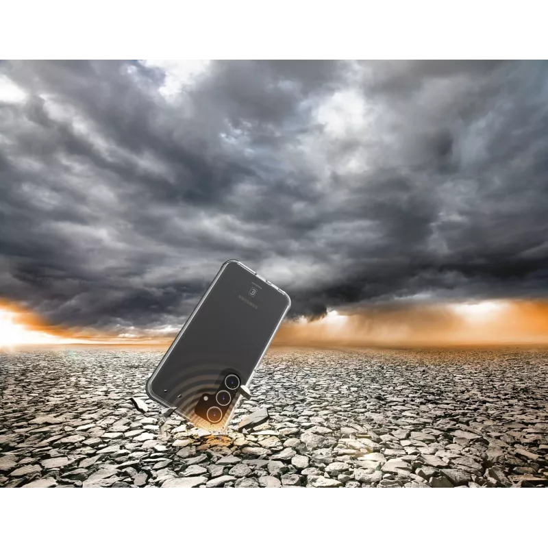 Cellularline Tetra Force Strong Guard - Galaxy S25 Ultra-protective, anti-shock flexible case with integrated Microban® antibacterial technology
