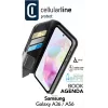 Cellularline Book Agenda - Galaxy A36/A56 Leather-effect book case with magnetic closure