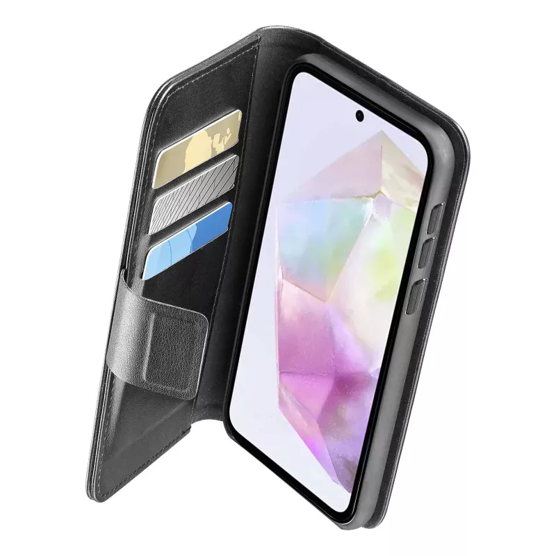 Cellularline Book Agenda - Galaxy A36/A56 Leather-effect book case with magnetic closure