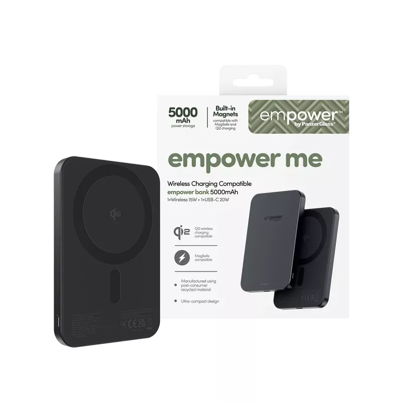 Power bank PanzerGlass empower™ 5000mAh Space Black portable charger