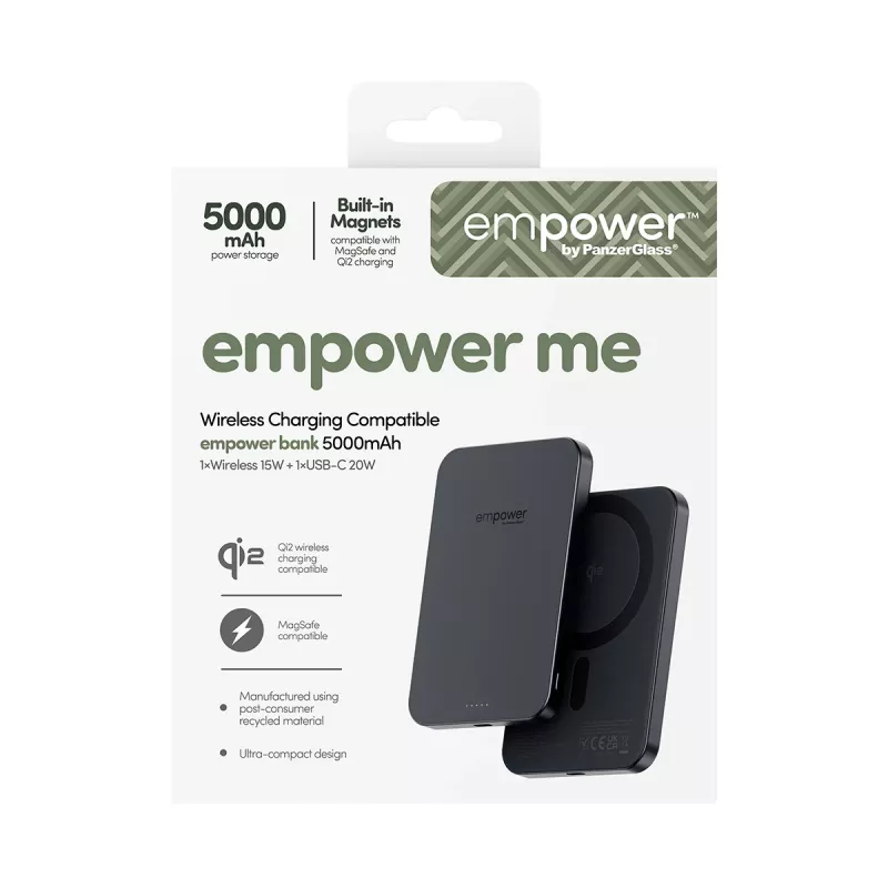 Power bank PanzerGlass empower™ 5000mAh Space Black portable charger