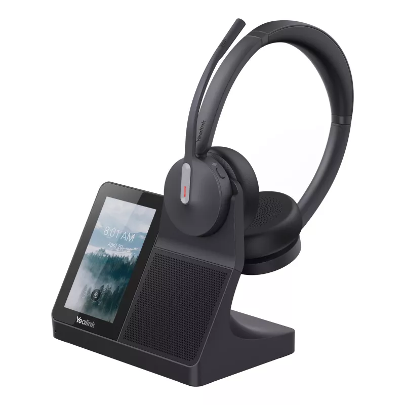 Headset Yealink WH64 Dual — Wired & Wireless Bluetooth, Supraaural, Head-band, 50 m range, Black
