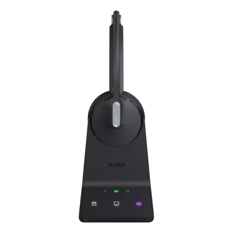 Wireless Mono Headset Yealink WH64 Teams — Bluetooth, Supraaural, 20–20000 Hz, 150 m range, Black