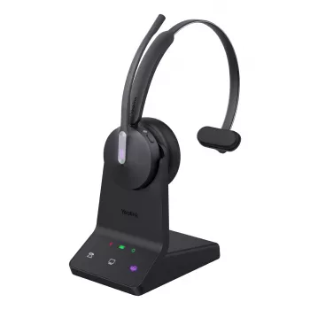 Wireless Mono Headset Yealink WH64 Teams — Bluetooth, Supraaural, 20–20000 Hz, 150 m range, Black