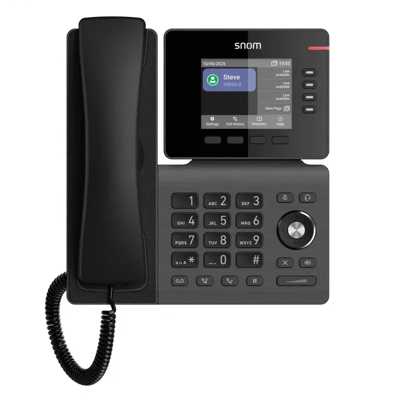 IP phone Snom D810W — 3.36 inch IPS display, Gigabit Ethernet, Wi‑Fi (802.11a/b/g/n/ac), PoE, black