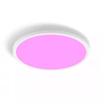Ceiling light Philips Hue Devote slim ceiling light M, round LED 23W, white, Ø42.1 cm, universal location