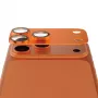 Camera protector PanzerGlass Fender for iPhone 17 Pro — silicone, Cosmic Orange, scratch- and shock-resistant