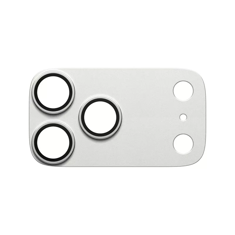 PanzerGlass Fender Camera Protector for iPhone 17 Pro Max — Silicone, Silver, Scratch & Shock Resistant