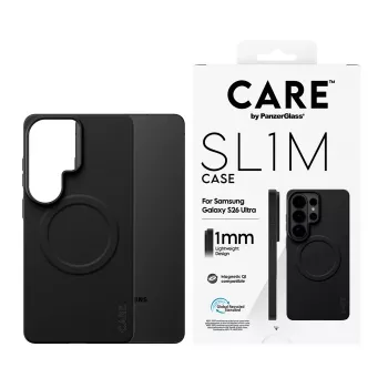 Protective PanzerGlass CARE SL1M Case for Samsung Galaxy S26 Ultra, Black