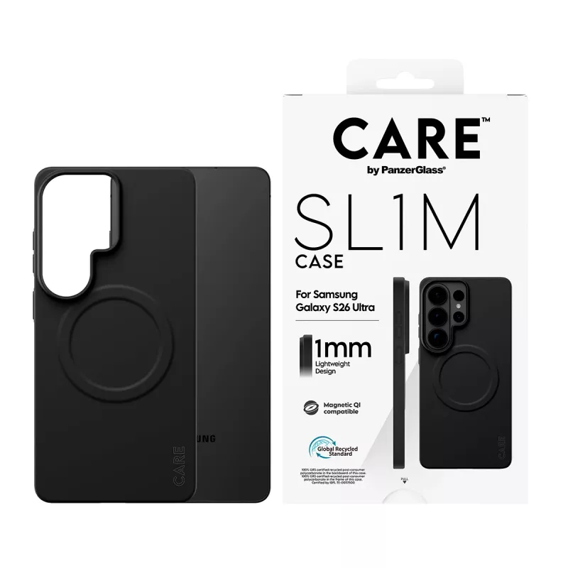 Protective PanzerGlass CARE SL1M Case for Samsung Galaxy S26 Ultra, Black
