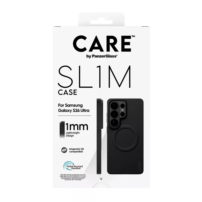 Protective PanzerGlass CARE SL1M Case for Samsung Galaxy S26 Ultra, Black