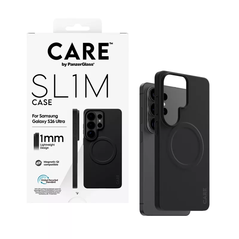 Protective PanzerGlass CARE SL1M Case for Samsung Galaxy S26 Ultra, Black