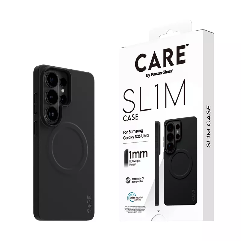 Protective PanzerGlass CARE SL1M Case for Samsung Galaxy S26 Ultra, Black