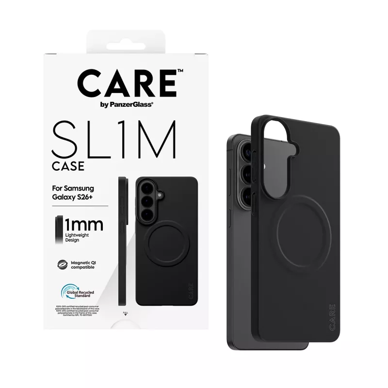 Protective PanzerGlass CARE SL1M Case for Samsung Galaxy S26+ in Black (CR06231)