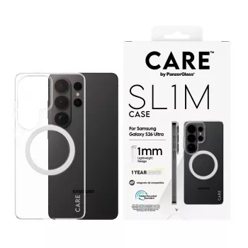 Phone case PanzerGlass CARE™ SL1M Transparent with Qi for Samsung Galaxy S26 Ultra (6.9 inch)