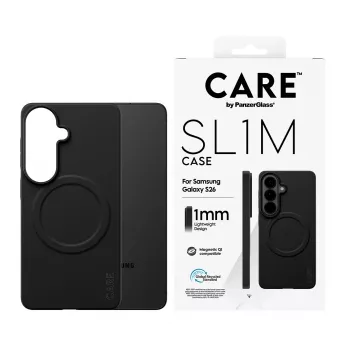 Protective PanzerGlass CARE SL1M Case for Samsung Galaxy S26, Black