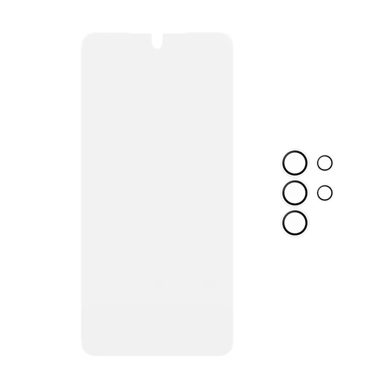 Screen protector bundle PanzerGlass Hoops 2-in-1 for Samsung Galaxy S26 Ultra — tempered glass + PET, transparent, ultra-wide fit