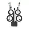 Lindy 2 Port HDMI 18G, USB Type C, USB 2.0 and Audio Cable KVM Switch