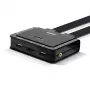 Lindy 2 Port HDMI 4K60, USB 2.0 and Audio Cable KVM Switch, 4096 x 2160 pixels, 4K Ultra HD, Rack mounting, Black