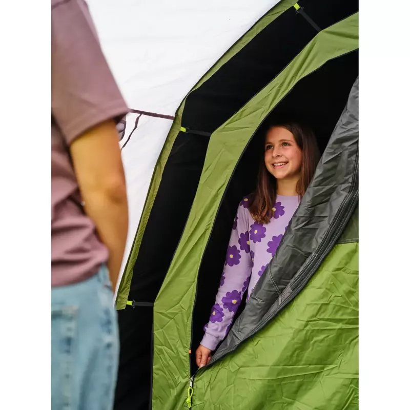 Tent COLEMAN Rocky Mountain 5 BlackOut Green/Grey — model 2025, family tunnel tent for 5 people