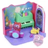 Gabby's Dollhouse , Groovy Music Room with Daniel James Catnip Figure, 2 Accessories, 2 Furniture Pieces and 2 Deliveries, Kids Toys for Ages 3 and up