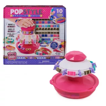 Cool Maker , PopStyle Bracelet Making Kit with 170 Beads, Make & Remake 10 (Packaging May Vary), Arts and Crafts Kids Toys for Ages 7 and up