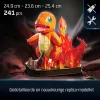 4D Build , Pokémon Charmander 3D Model Kit, Pokémon Figure, Kanto First Partner Collection, Desk Décor, 241 Pieces, for Ages 12 & Up