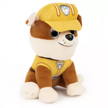 PAW Patrol GUND Official Rubble in Signature Construction Uniform Plush Toy, Stuffed Animal for Ages 1 and Up, 6 inch
