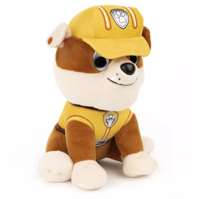 PAW Patrol GUND Official Rubble in Signature Construction Uniform Plush Toy, Stuffed Animal for Ages 1 and Up, 6 inch