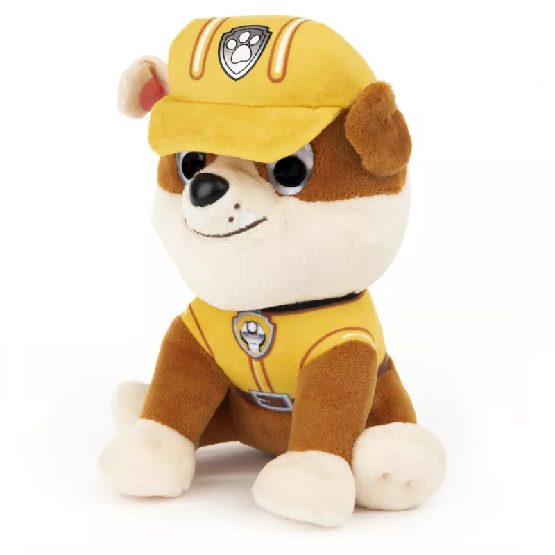 PAW Patrol GUND Official Rubble in Signature Construction Uniform Plush Toy, Stuffed Animal for Ages 1 and Up, 6 inch