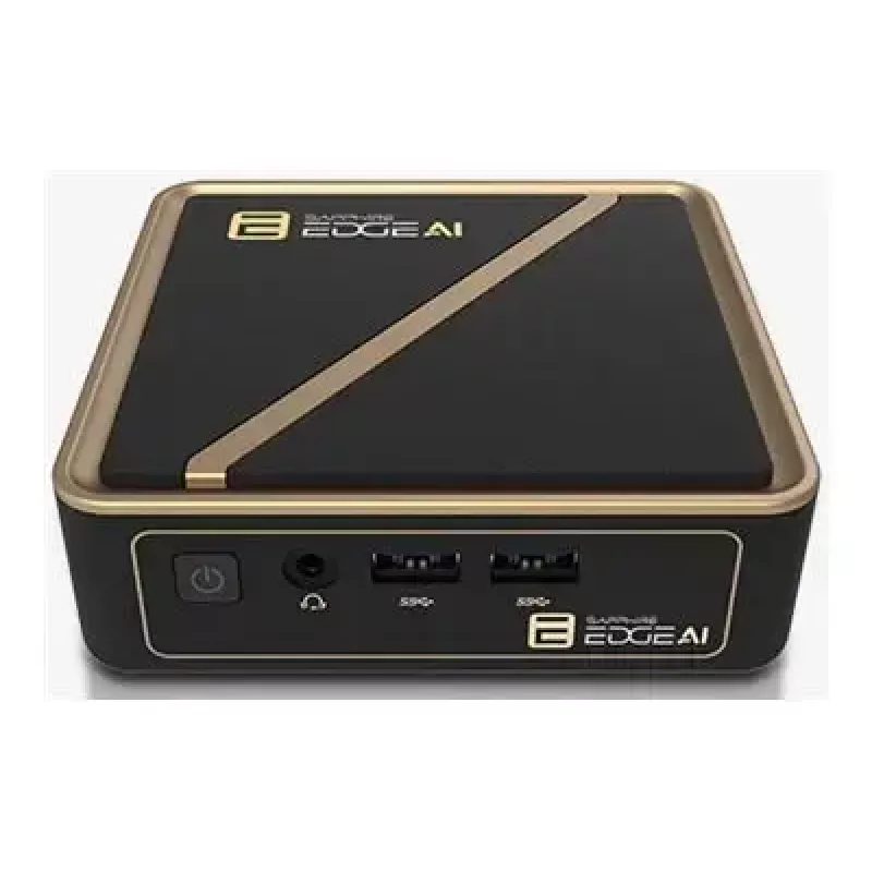 Mini PC barebone Sapphire EDGE AI 340 with DDR5 memory support and HDMI output