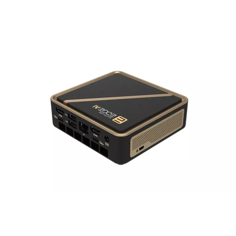 Mini PC barebone Sapphire EDGE AI 340 with DDR5 memory support and HDMI output