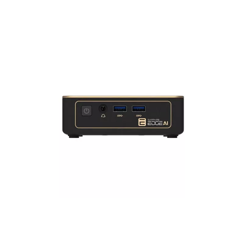 Mini PC barebone Sapphire EDGE AI 340 with DDR5 memory support and HDMI output