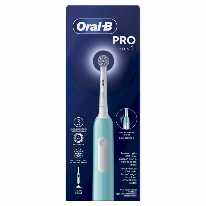 Oral-B Pro 1 Sensitive Clean Adult Rotating-oscillating toothbrush Blue
