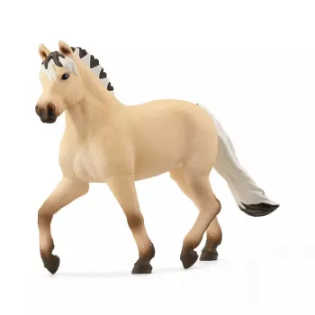 Toy Figure Schleich Norwegian Fjord Horse Mare 13980 Brown White Yellow