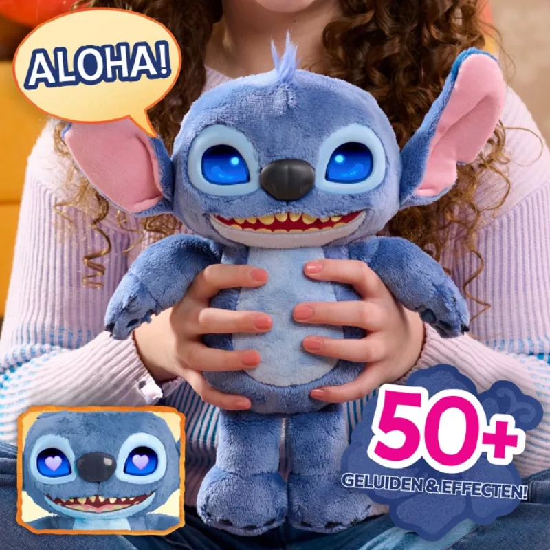 Just Play Disney Stitch - Many Moods Stitch, Character, 3 yr(s), Interactive, Sounding, AA