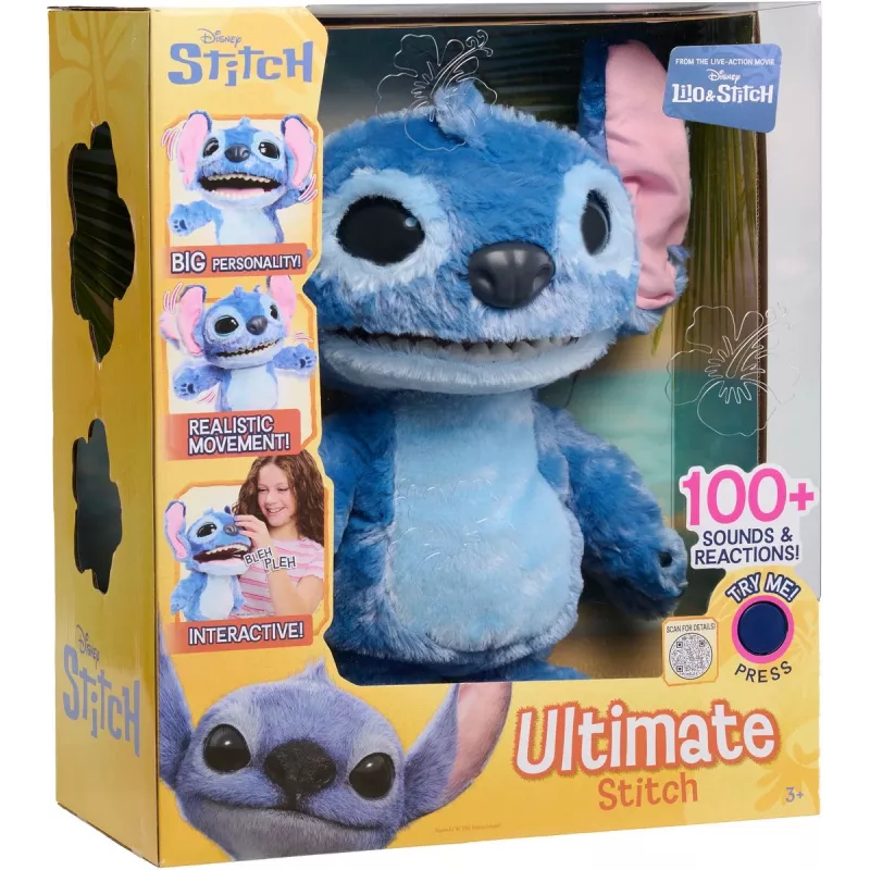 Just Play Disney Stitch - Ultimate Stitch, Character, 3 yr(s), Interactive, Sounding, AA, Batteries included