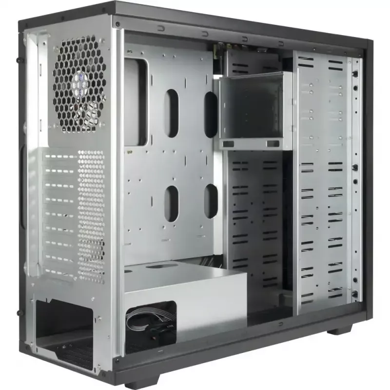 Inter-Tech IPC Server T-9 Tower Computer Case Black - E-ATX/SSI EEB, 10x 5.25 inch Bays, 7x 3.5 inch Bays, 2x USB 3.2 Gen1