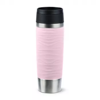 EMSA Travel Mug Waves Grande 500 ml Pink, Stainless steel
