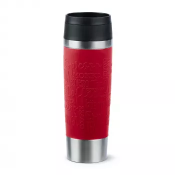 EMSA Travel Mug Classic N2022200 travel mug 500 ml Black, Red, Stainless steel Stainless steel